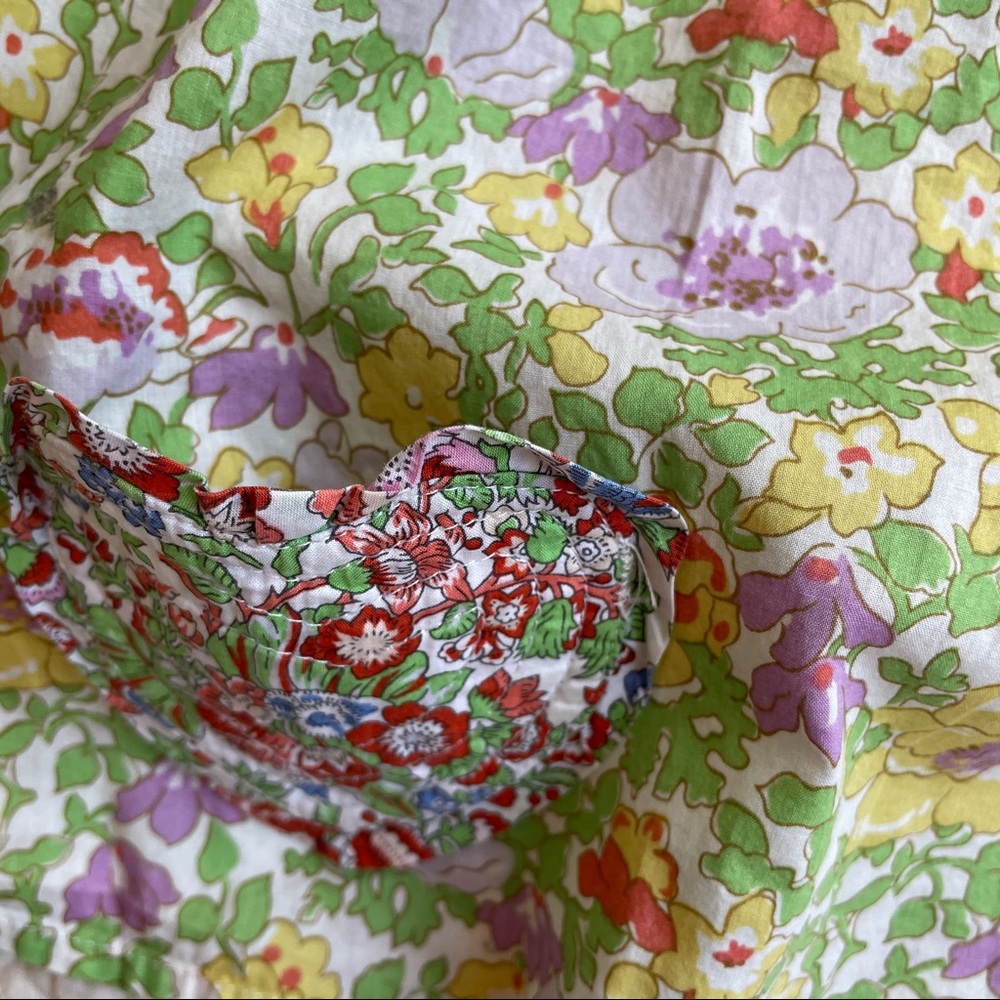 CACHAREL TOP DRESS GIRLS 2T FLORAL FRENCH DESIGNER PATCHWORK COTTAGECORE… - Picture 7 of 8